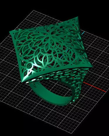 free fusion gold ring Free 3D print model