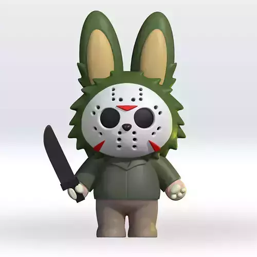 Labubu Halloween Jason Voorhees Halloween STL 3D Model