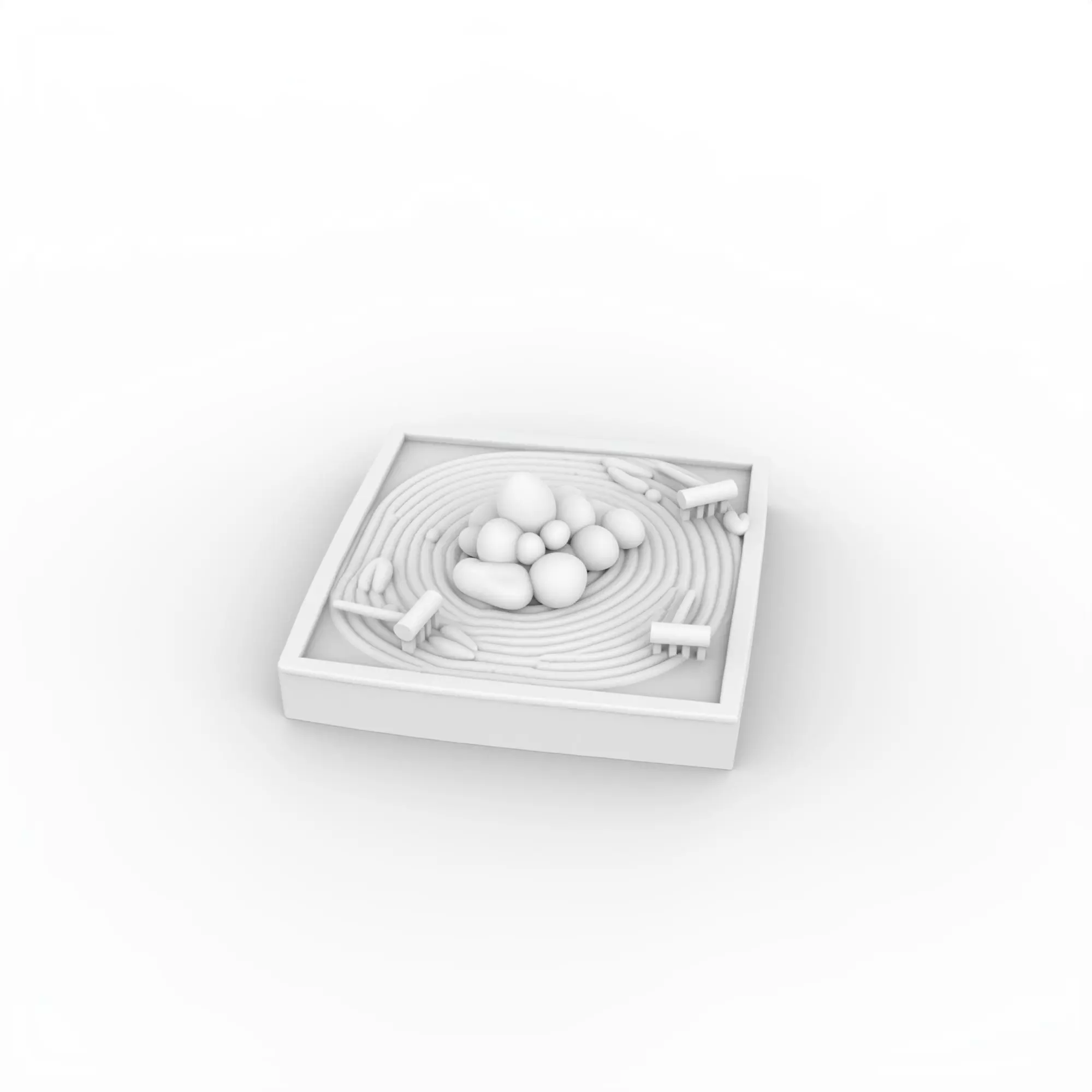 Miniature Zen Garden 3D Printable Model 3D print model