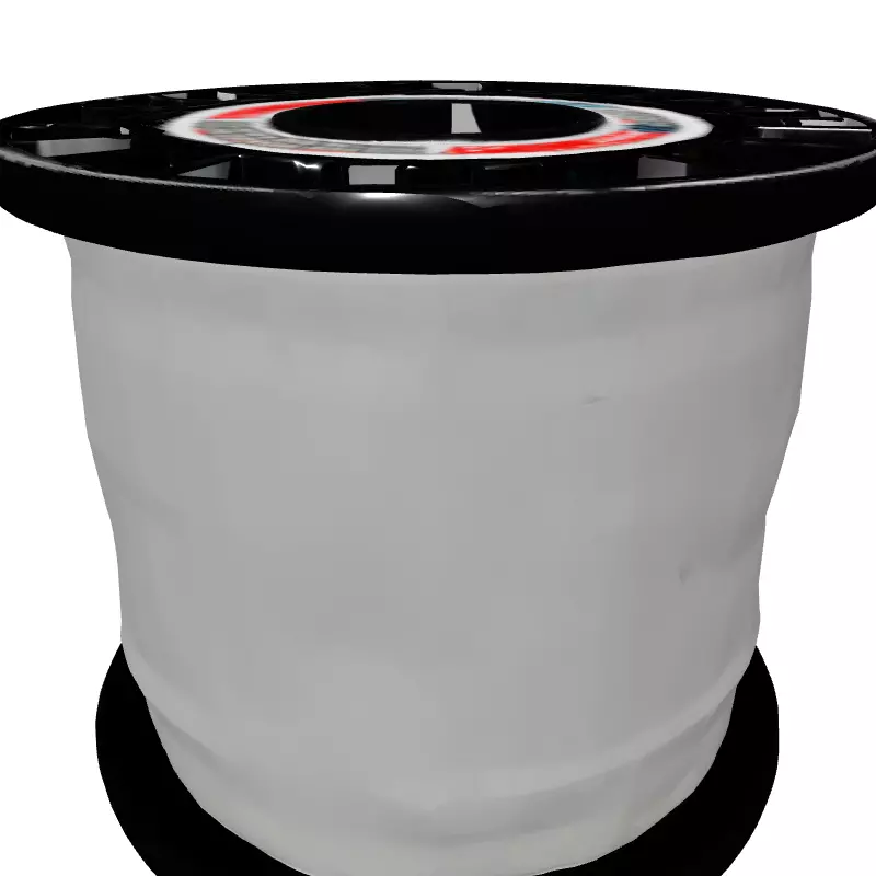 Industrial Wire Spool Cable Reel Low-poly 3D model_2