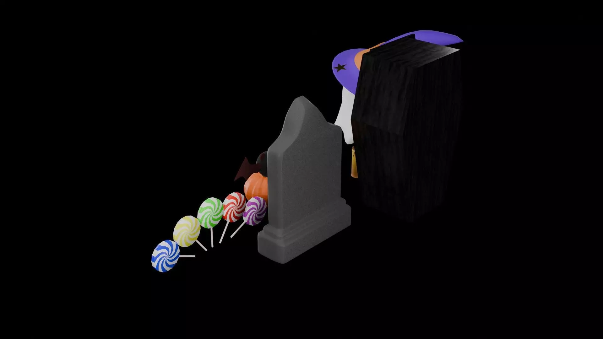 Halloween figures 3D model_4