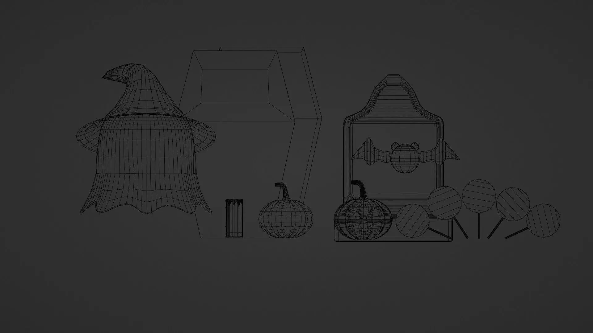 Halloween figures 3D model_20