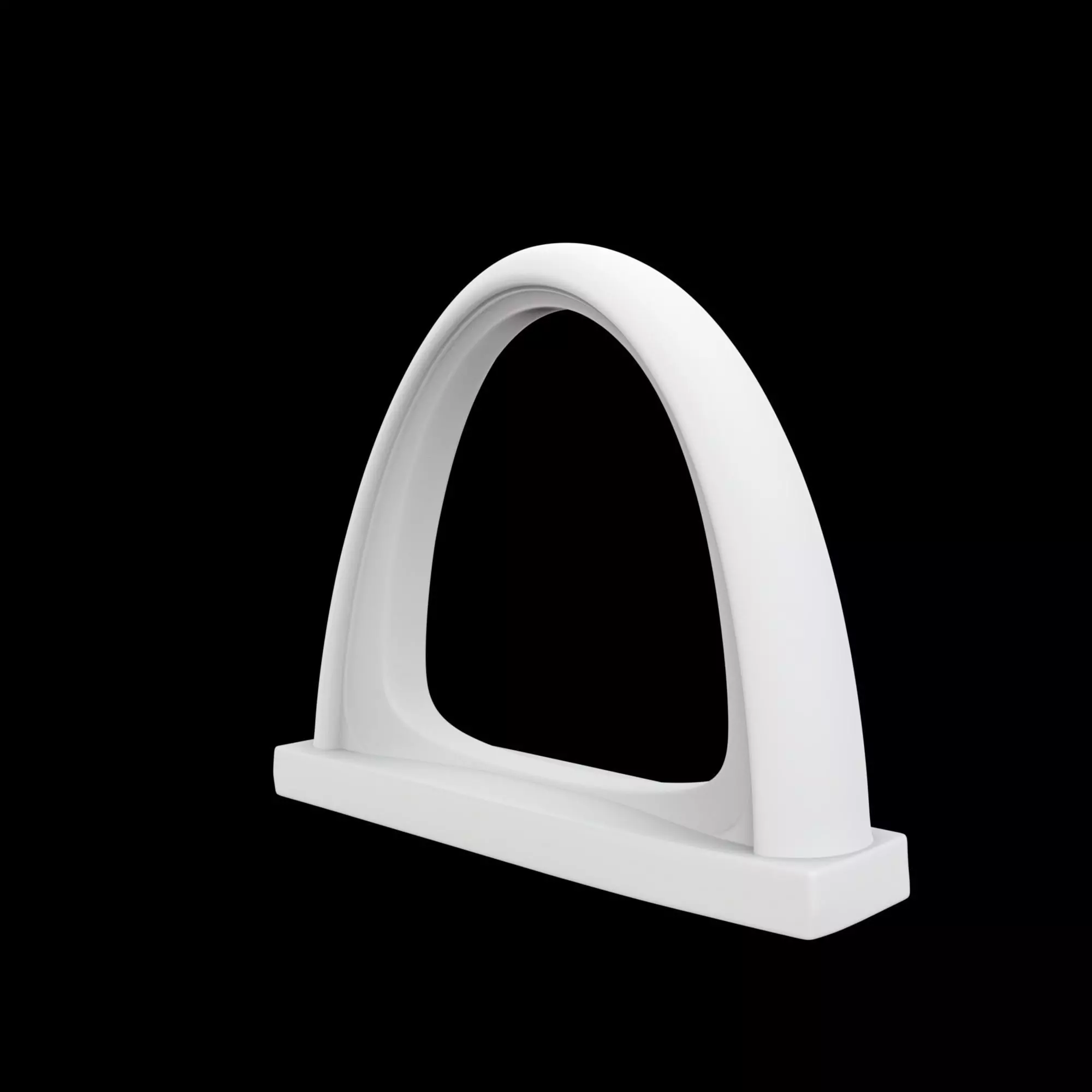 Minimal Arch Bridge Sculpture 3D Printable Model 3D print model_5