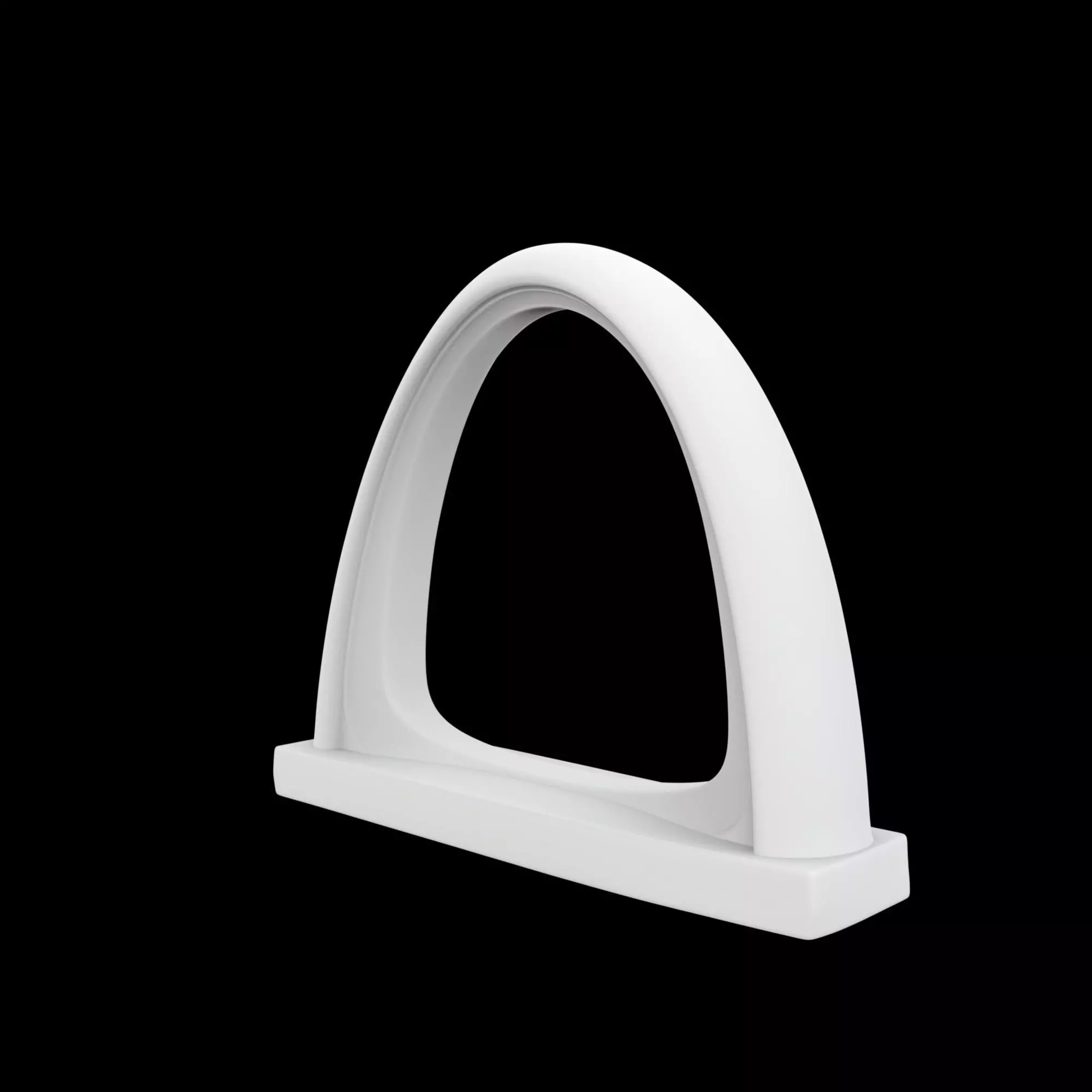 Minimal Arch Bridge Sculpture 3D Printable Model 3D print model_0