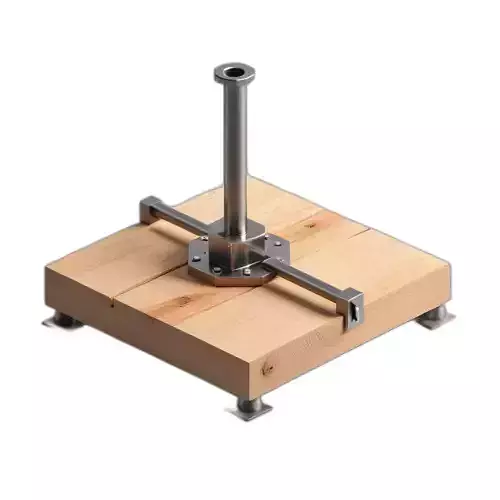 Modern Industrial Wood Metal Stand