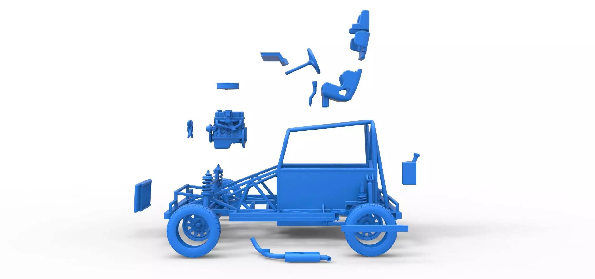 New Zealand Ministock car Base Scale 1 to 25 3D print model_49