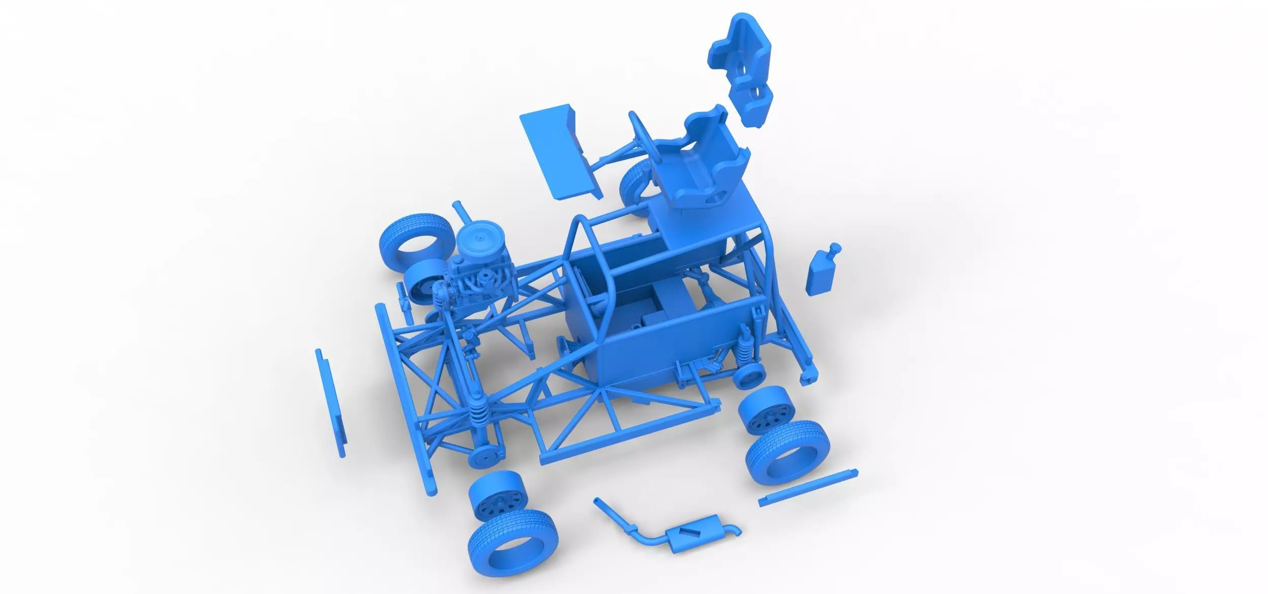 New Zealand Ministock car Base Scale 1 to 25 3D print model_46