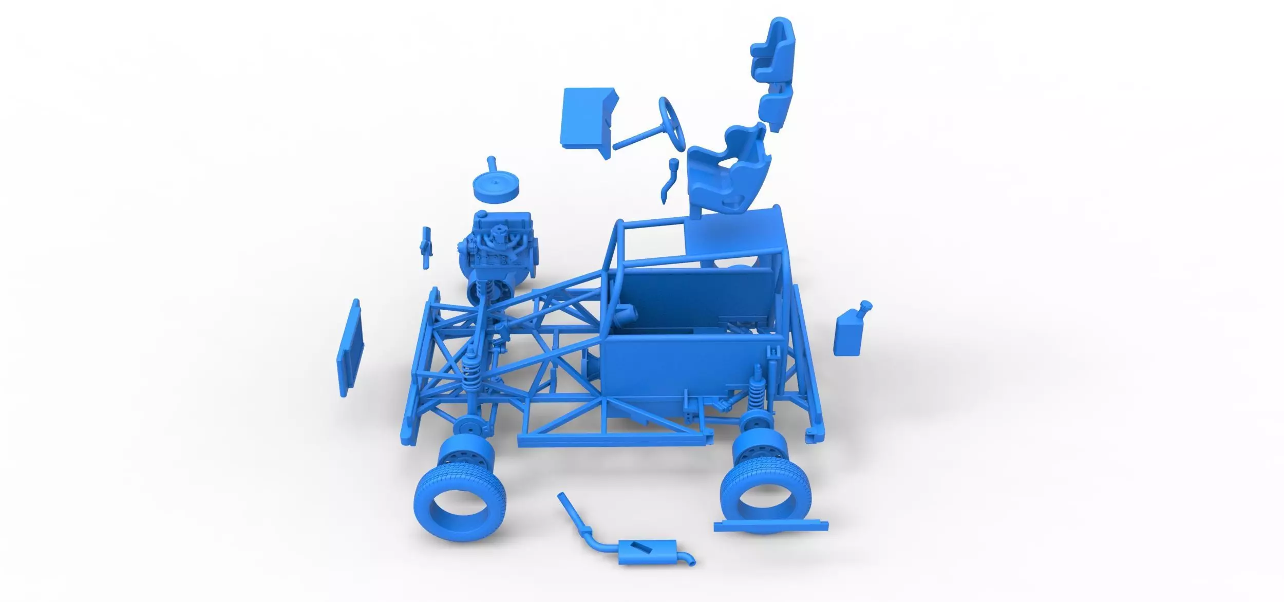 New Zealand Ministock car Base Scale 1 to 25 3D print model_50