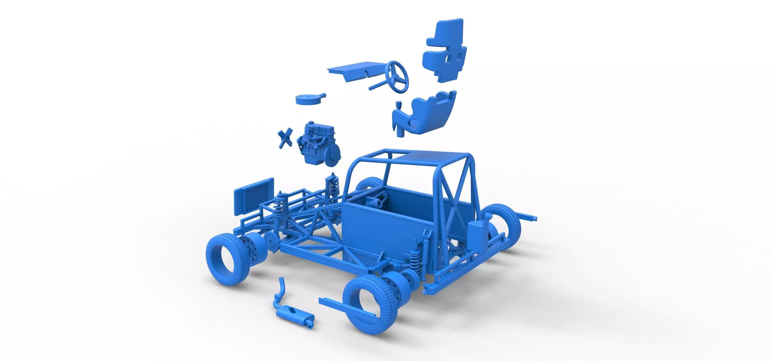 New Zealand Ministock car Base Scale 1 to 25 3D print model_51