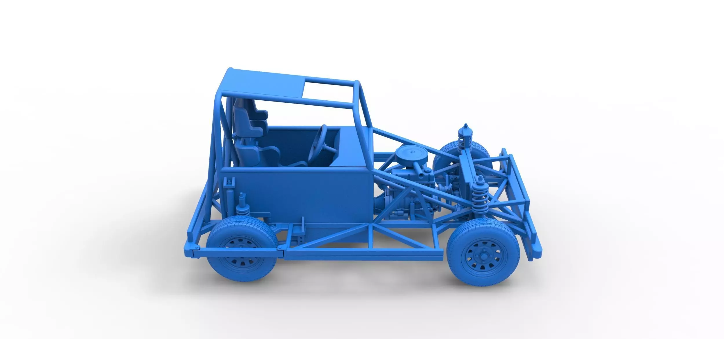 New Zealand Ministock car Base Scale 1 to 25 3D print model_42