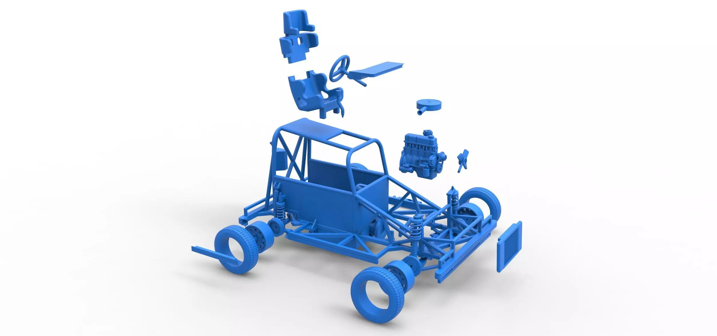 New Zealand Ministock car Base Scale 1 to 25 3D print model_54