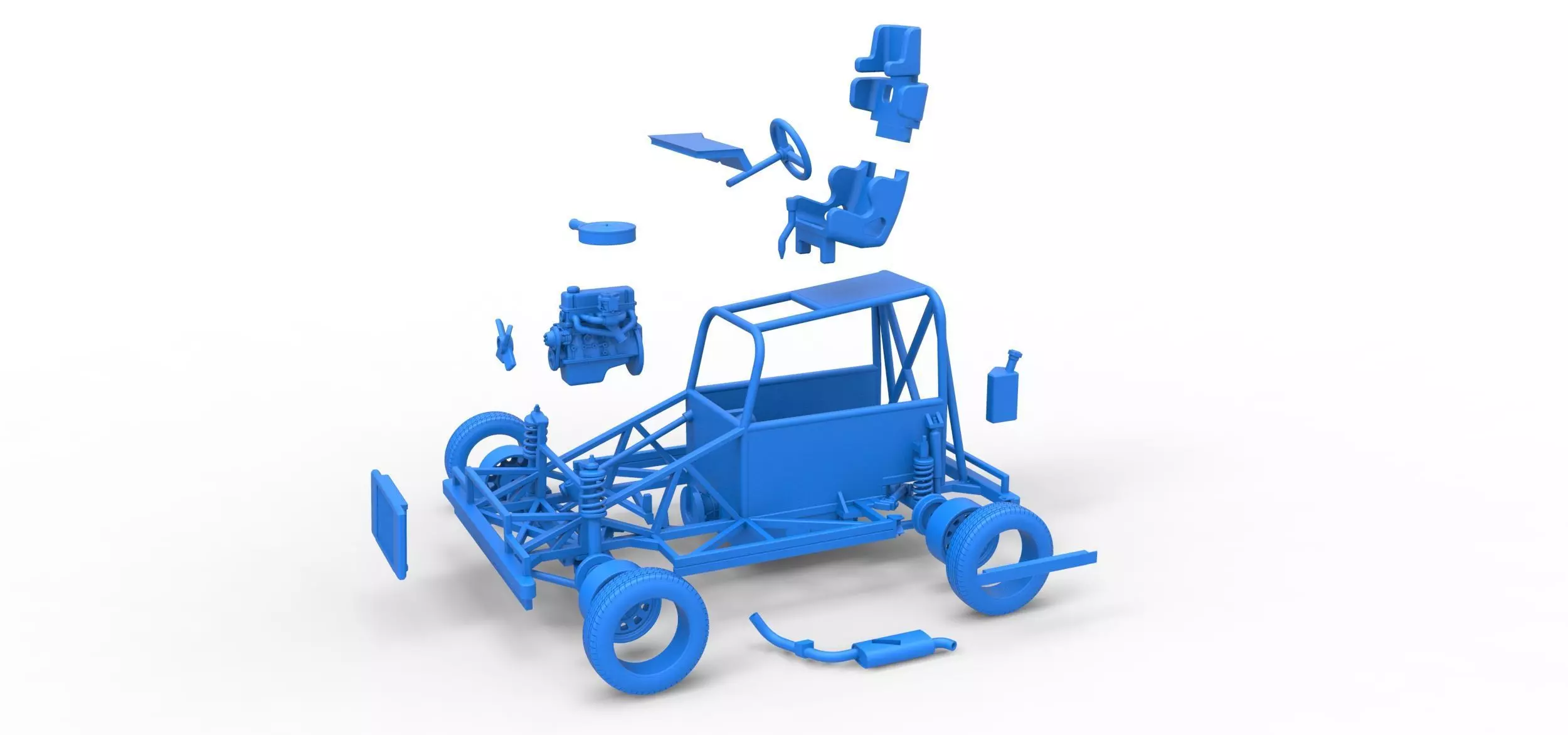 New Zealand Ministock car Base Scale 1 to 25 3D print model_45