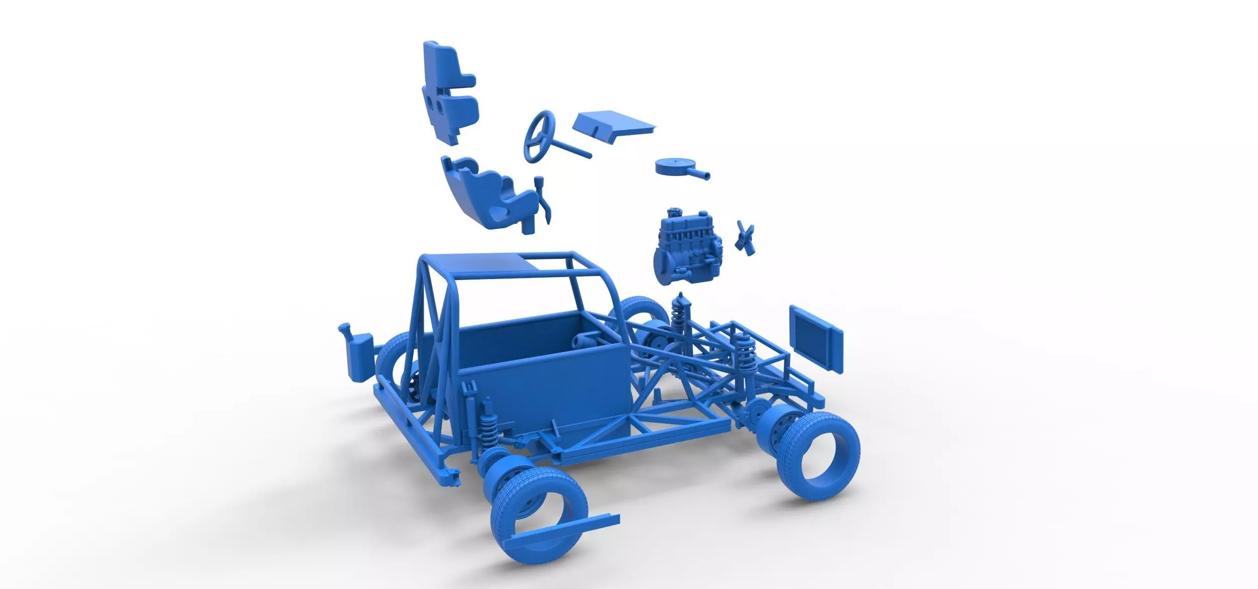 New Zealand Ministock car Base Scale 1 to 25 3D print model_53