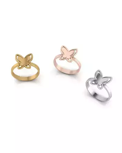 butterfly gold ring 