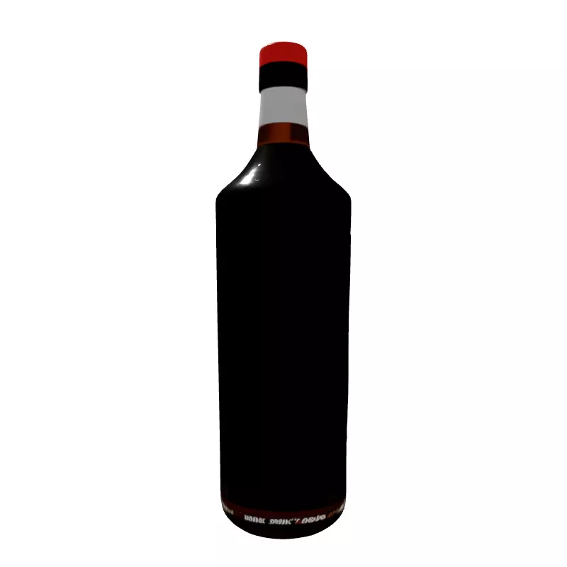 Molotov Cocktail Bottle 3D Model Low-poly 3D model_7