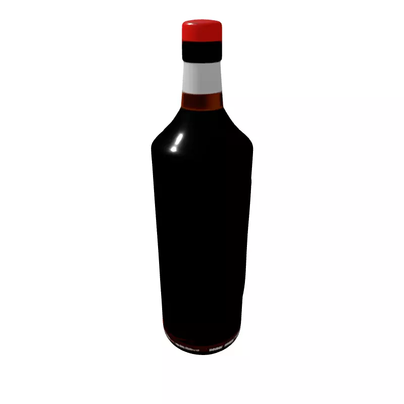 Molotov Cocktail Bottle 3D Model Low-poly 3D model_5