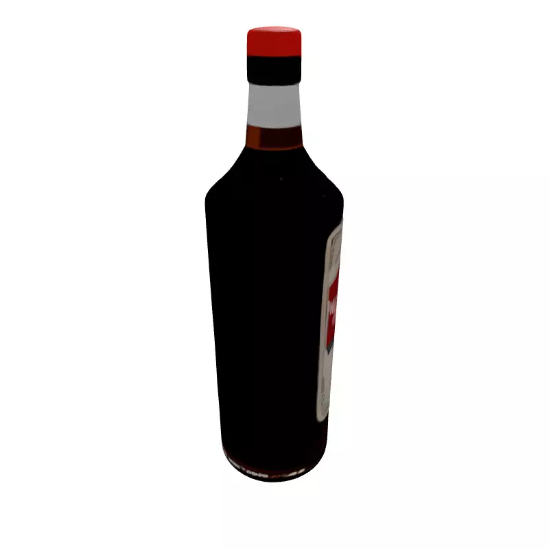 Molotov Cocktail Bottle 3D Model Low-poly 3D model_6