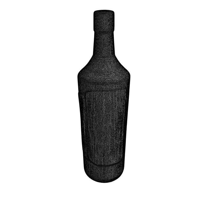 Molotov Cocktail Bottle 3D Model Low-poly 3D model_1