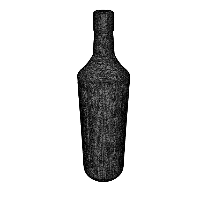 Molotov Cocktail Bottle 3D Model Low-poly 3D model_9