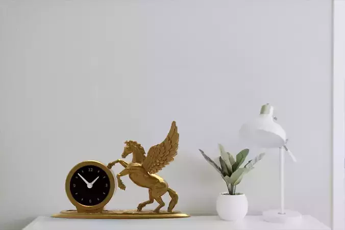 Pegasus Desk Clock
