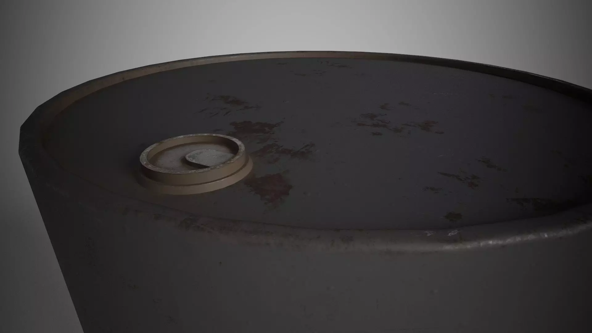 Barrel Low-poly 3D model_3