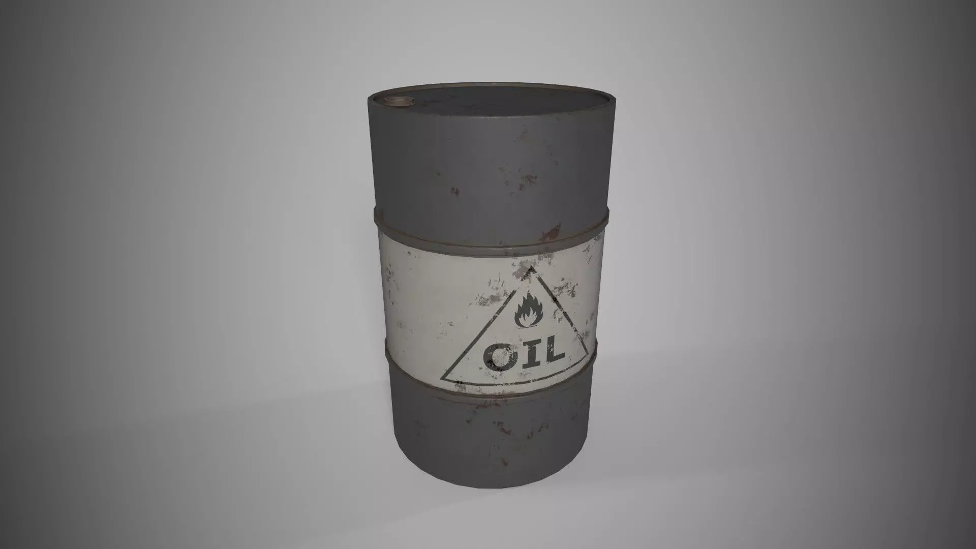 Barrel Low-poly 3D model_0