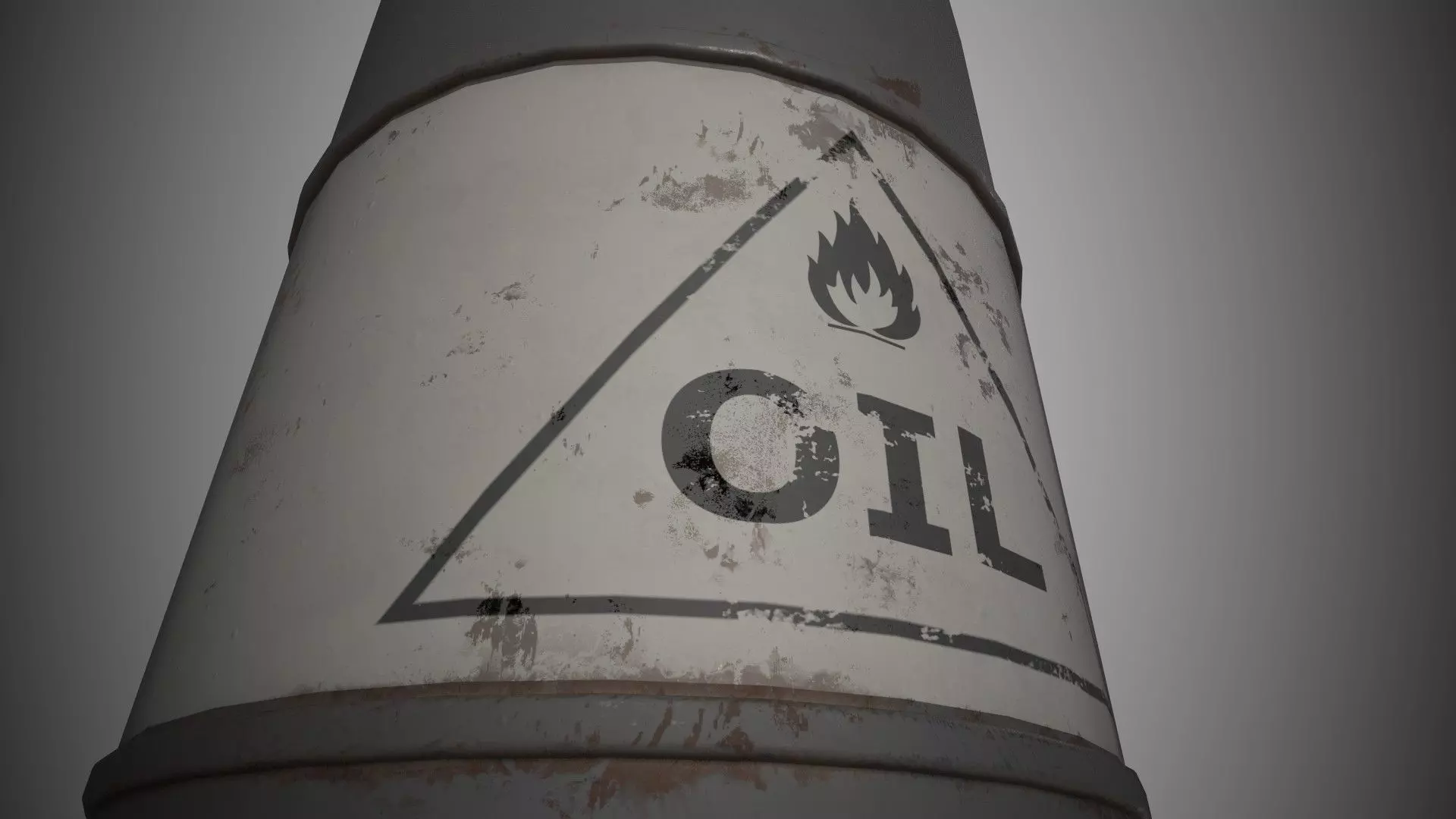 Barrel Low-poly 3D model_4