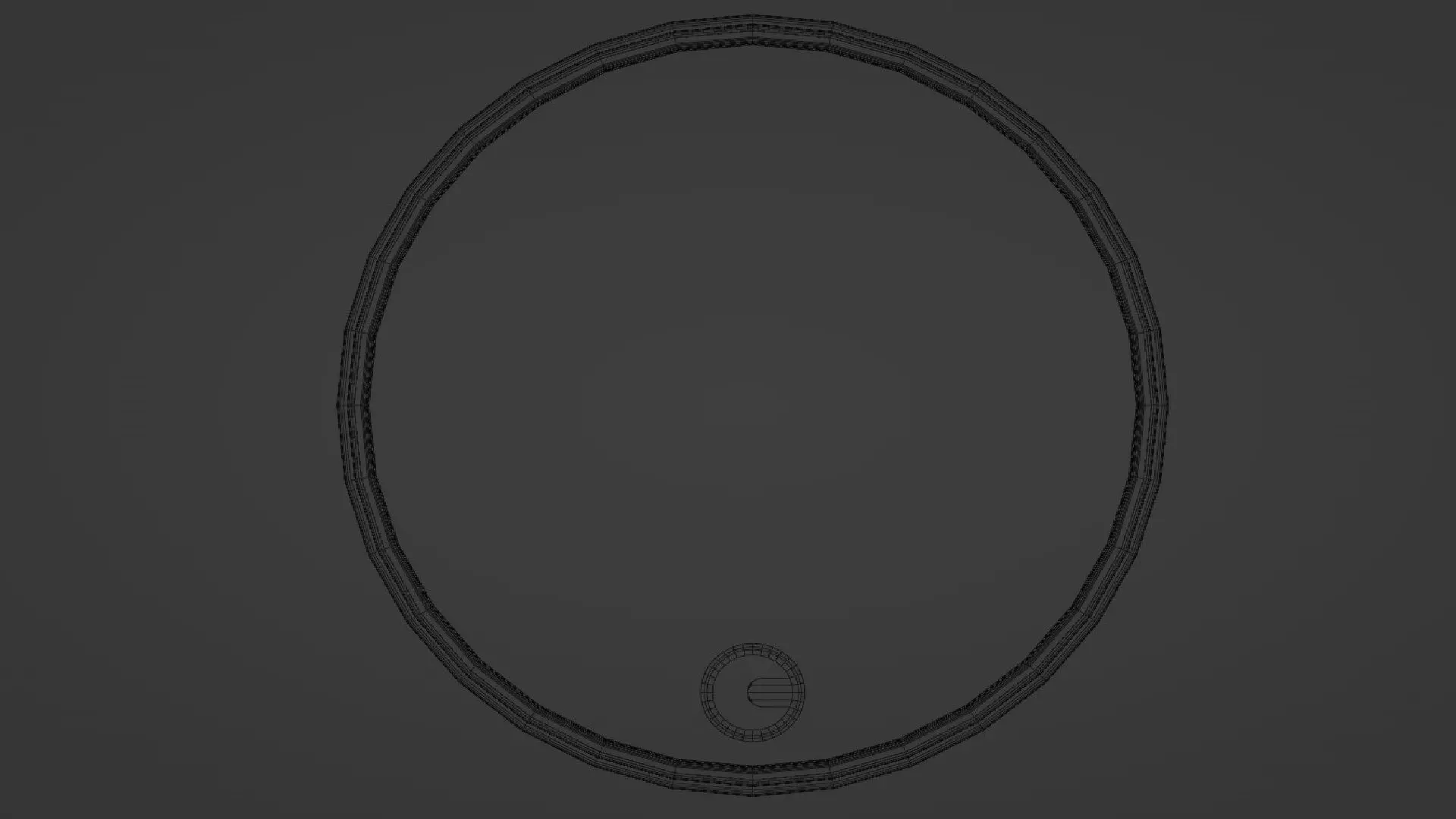 Barrel Low-poly 3D model_9