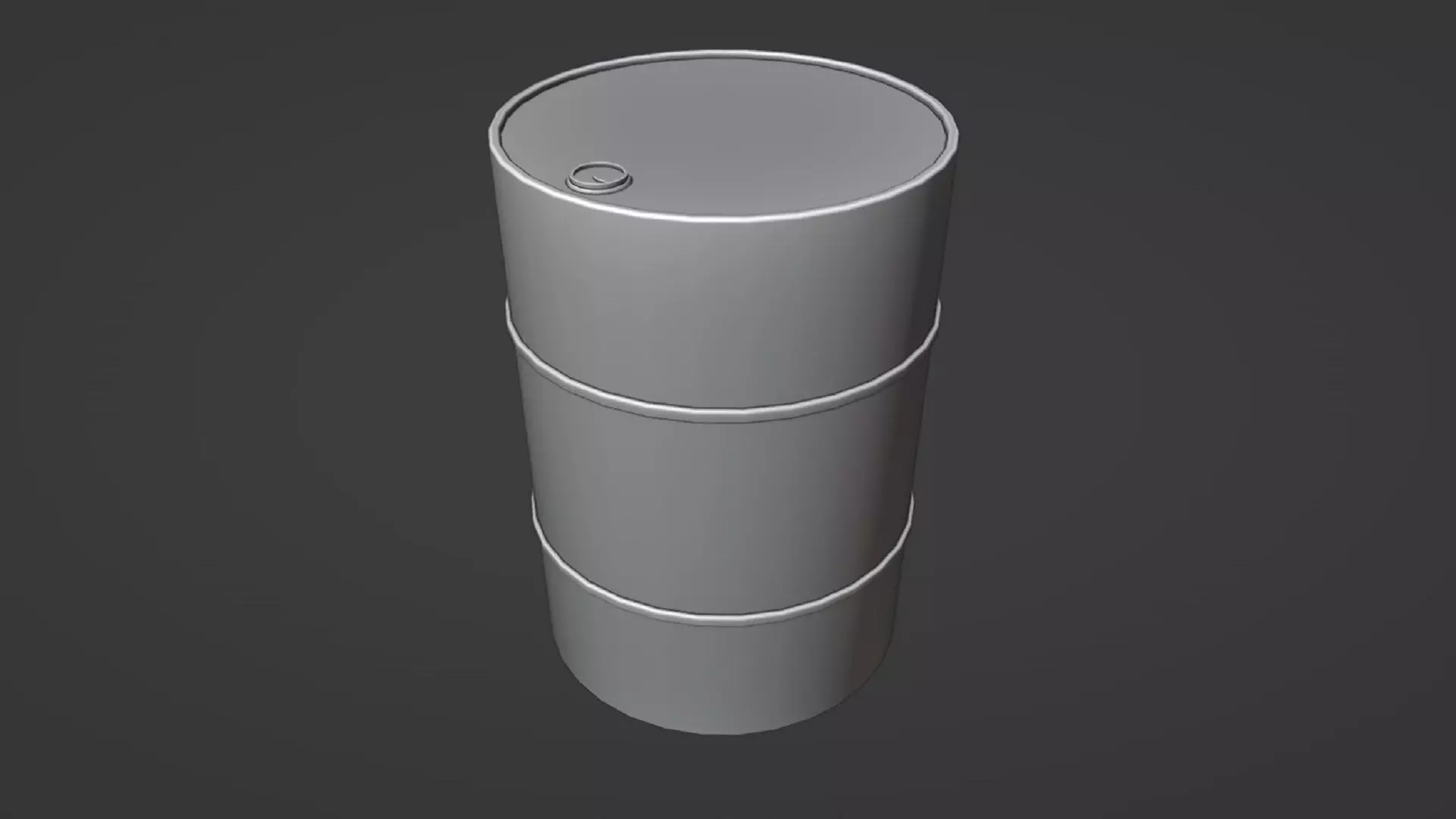 Barrel Low-poly 3D model_7