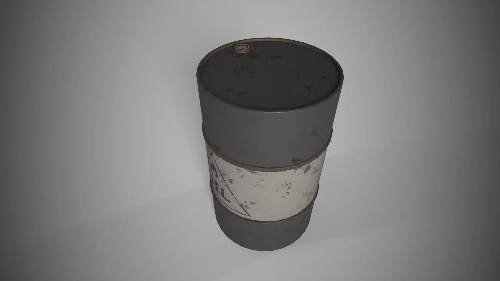 Barrel Low-poly 3D model_1
