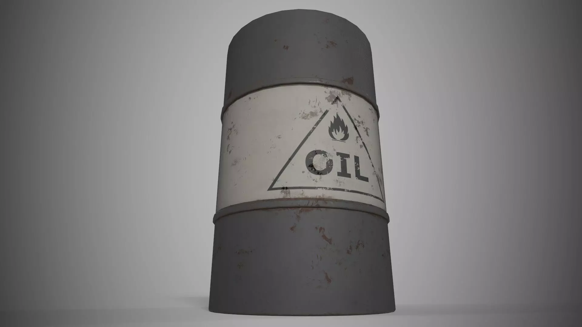Barrel Low-poly 3D model_2