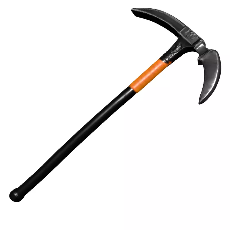 Modern Scythe Pickaxe MultiTool Low-poly 3D model_2