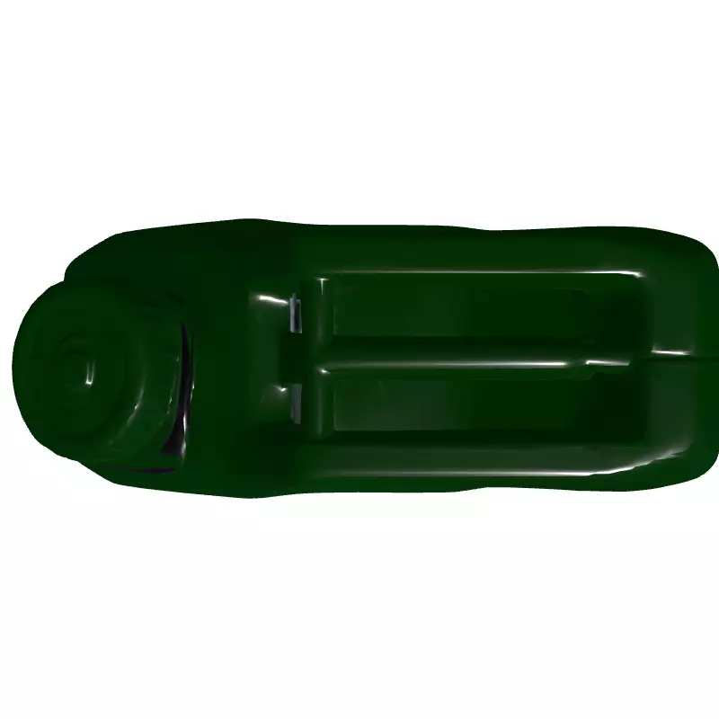 Classic Green Jerry Can Fuel Container Low-poly 3D model_8
