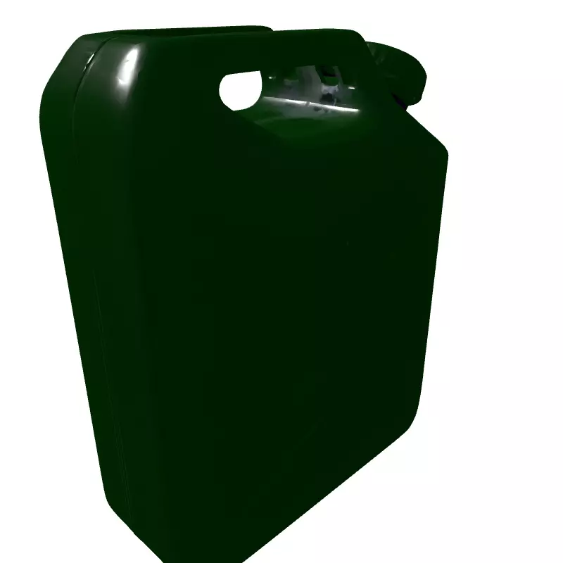 Classic Green Jerry Can Fuel Container Low-poly 3D model_5