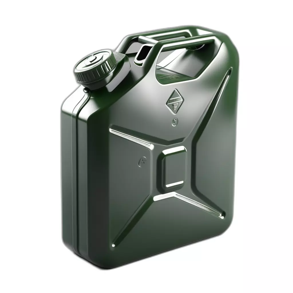 Classic Green Jerry Can Fuel Container Low-poly 3D model_0