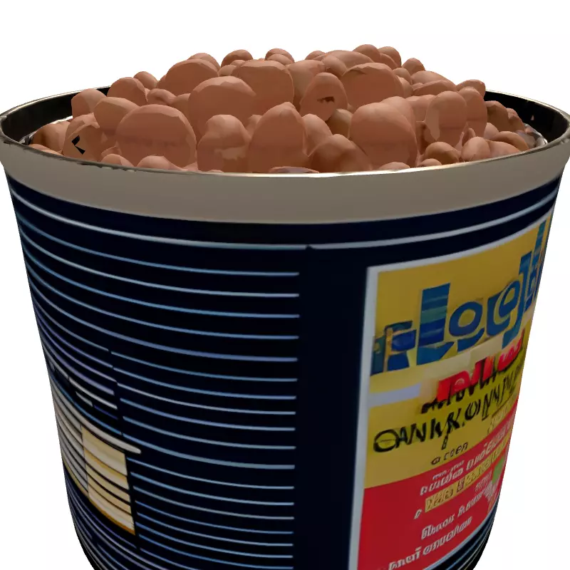 Survival Canned Beans 3D Model Low-poly 3D model_6