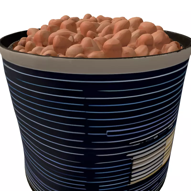 Survival Canned Beans 3D Model Low-poly 3D model_5