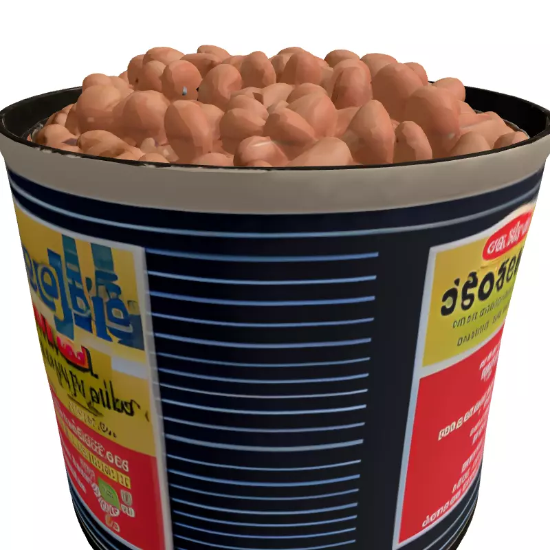 Survival Canned Beans 3D Model Low-poly 3D model_3