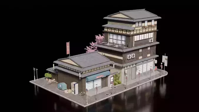 Japanese House 12 3D model