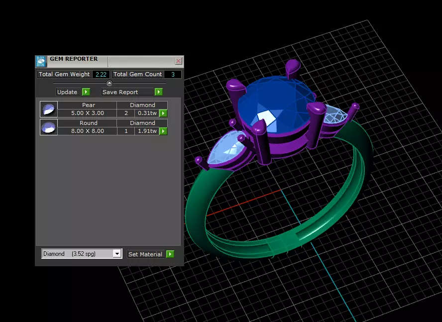 Exquisite ring 3D print model_1