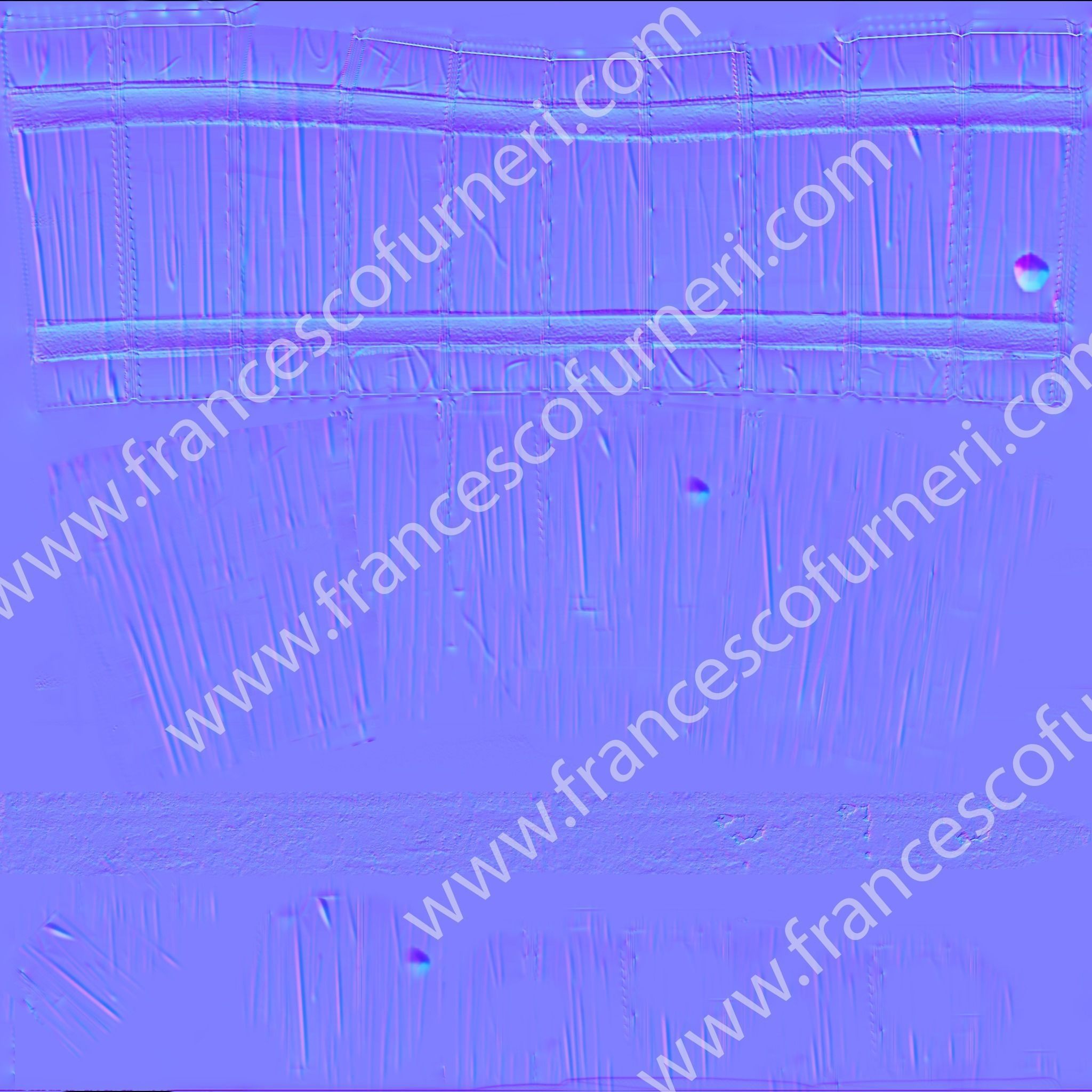 Medieval Bucket PBR Low-poly 3D model_17