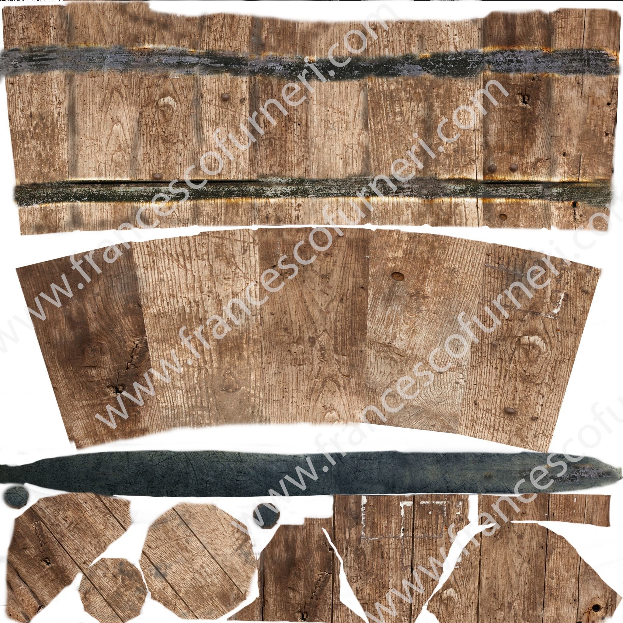 Medieval Bucket PBR Low-poly 3D model_16