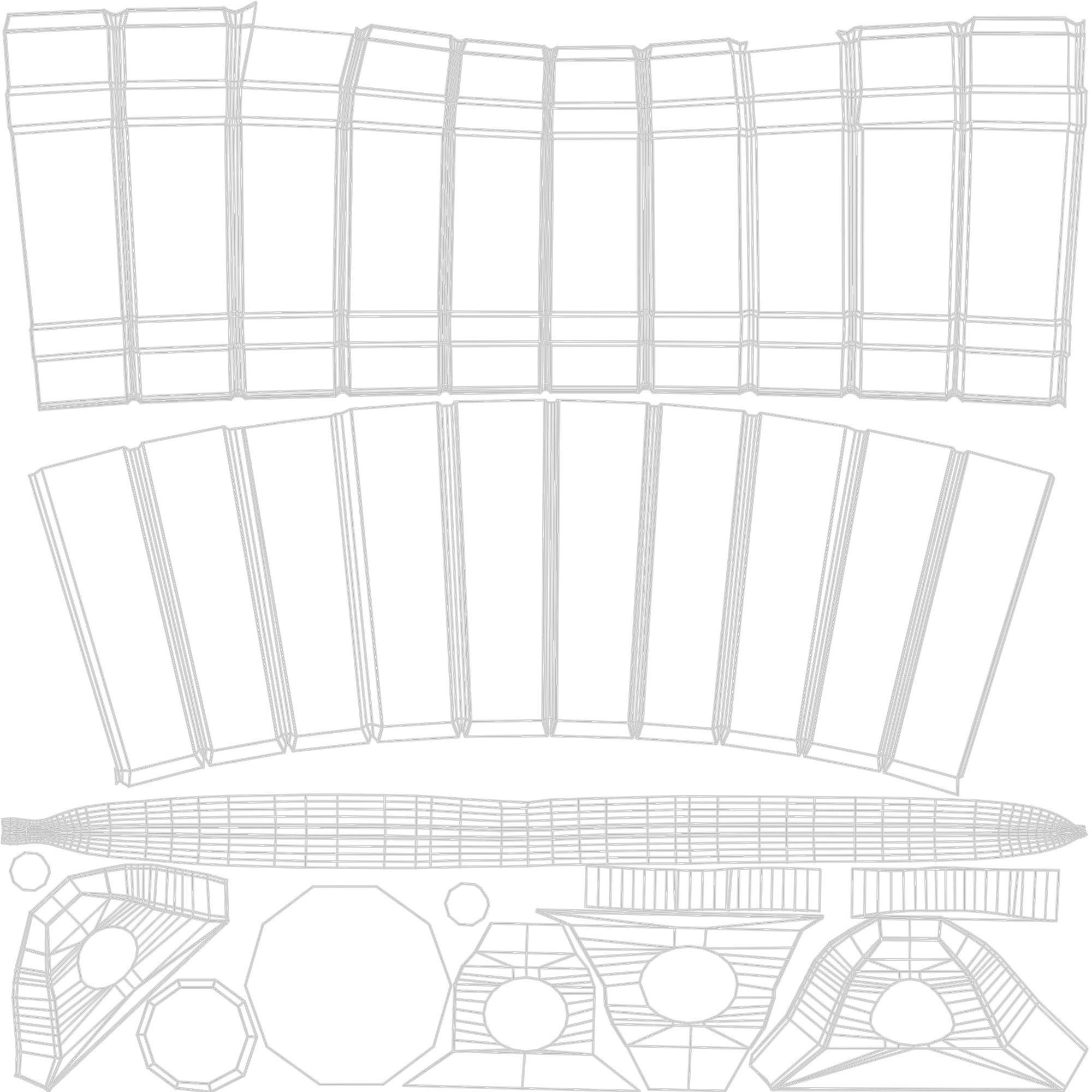 Medieval Bucket PBR Low-poly 3D model_15