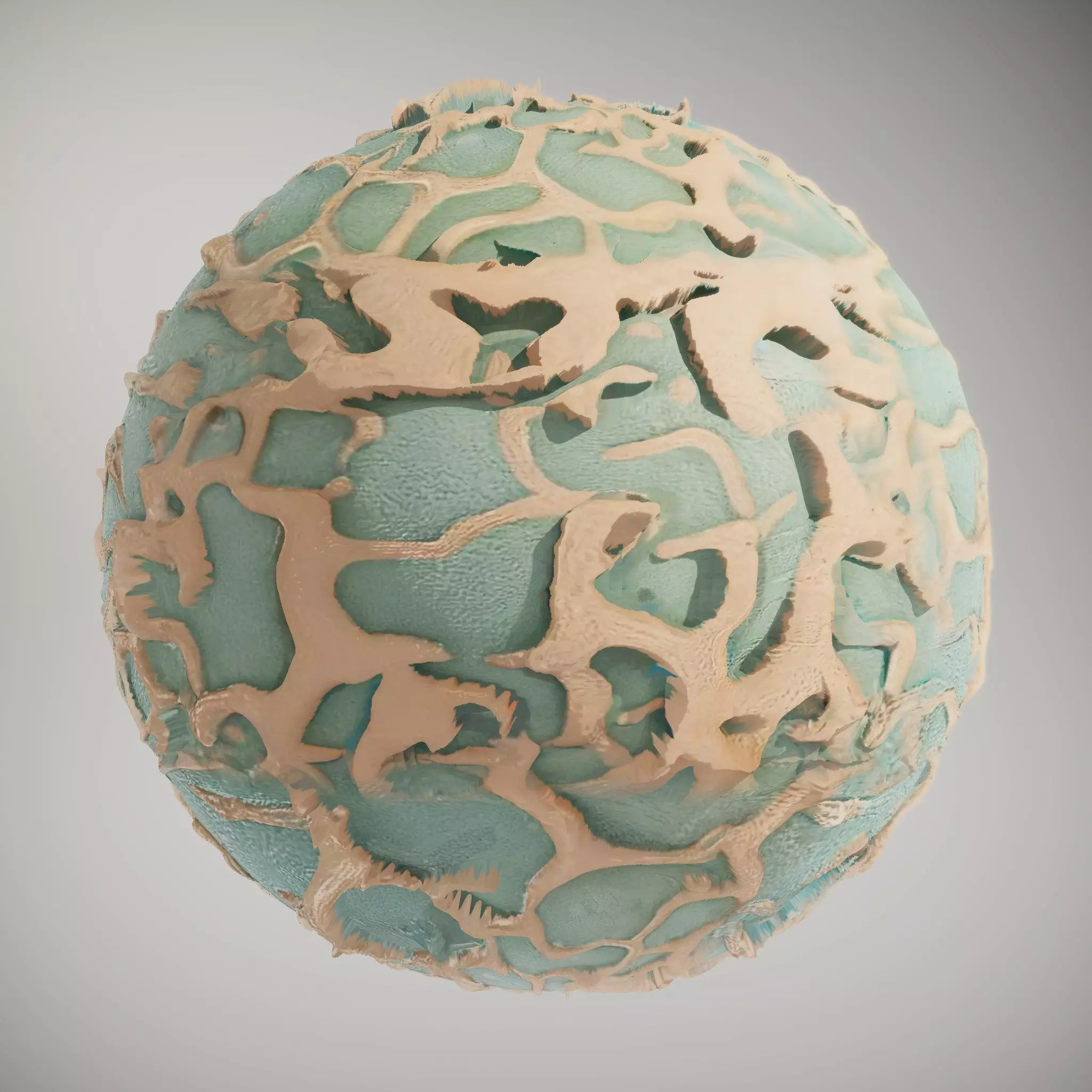 Organic Fiber Network HQ PBR Textures Set Texture_2