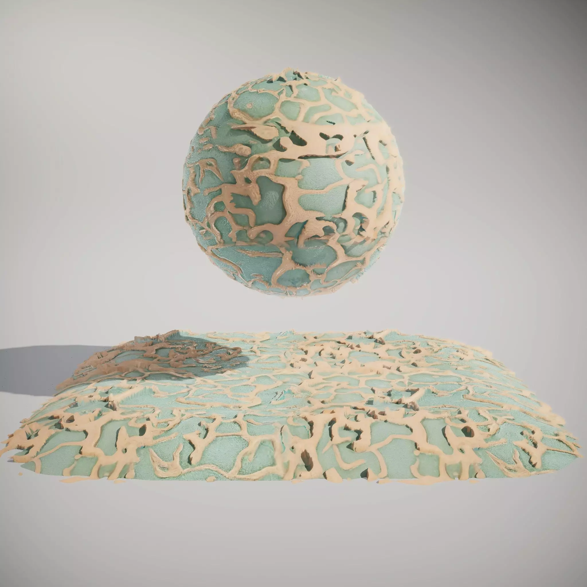 Organic Fiber Network HQ PBR Textures Set Texture_4