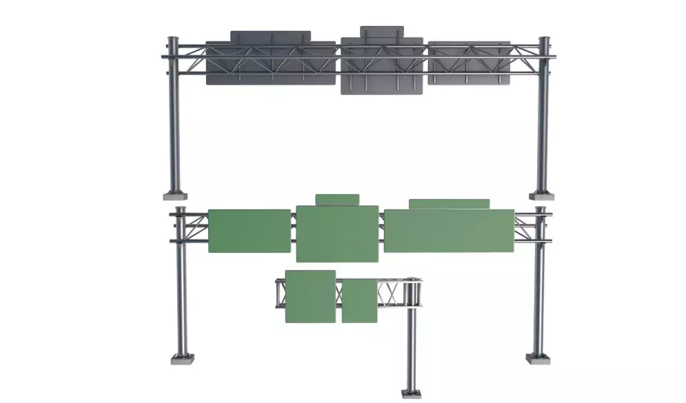 Street Elements Set 3D model_7