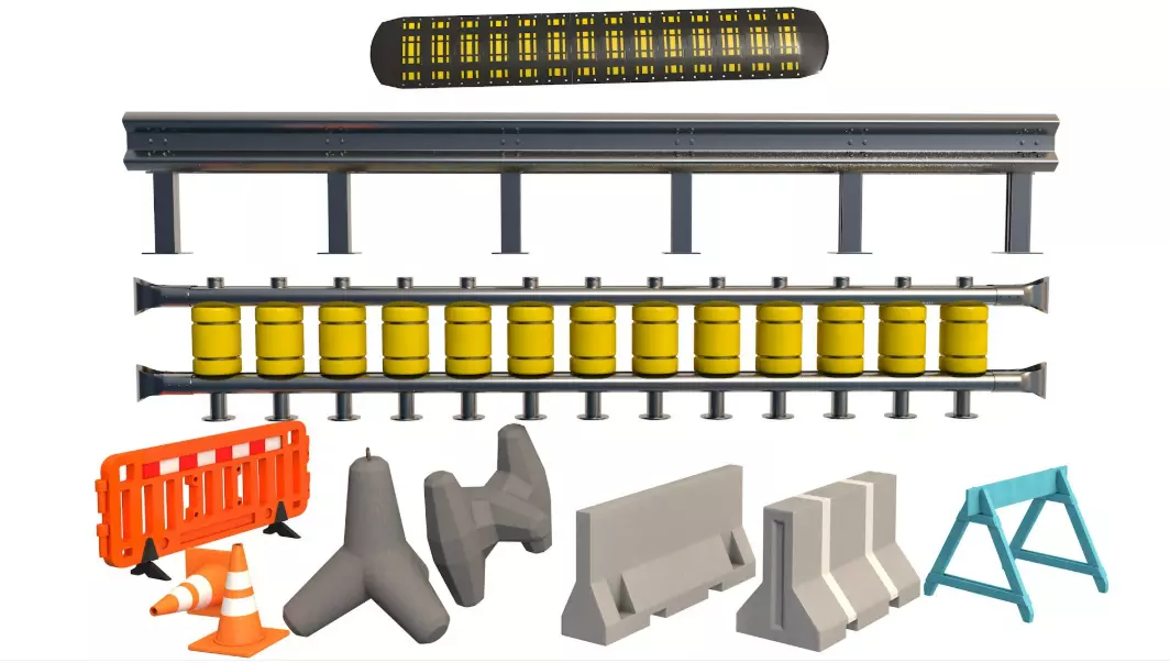 Street Elements Set 3D model_1