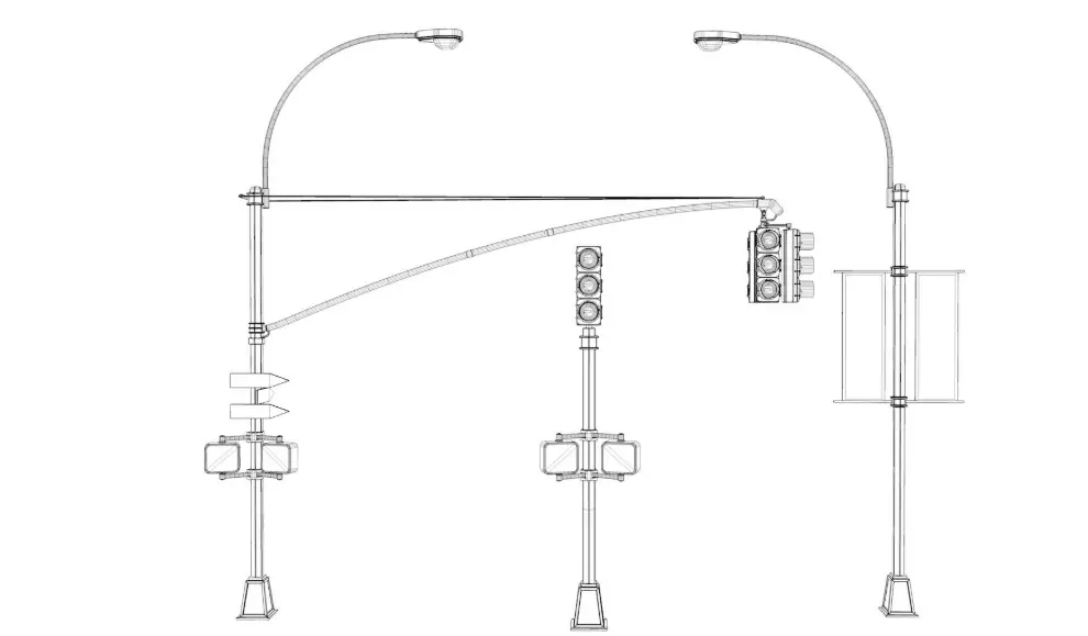 Street Elements Set 3D model_48