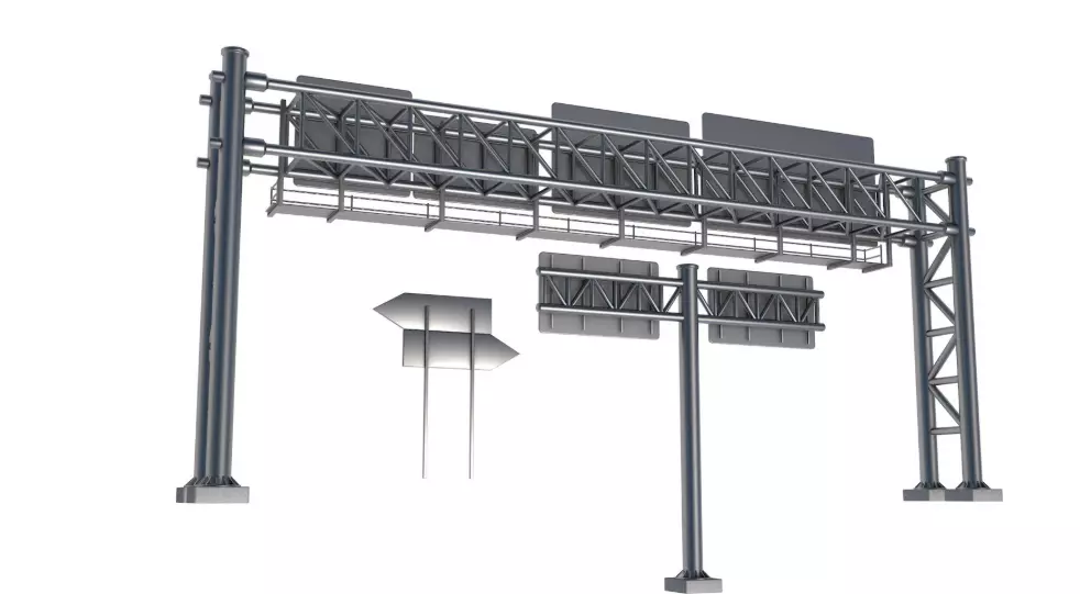 Street Elements Set 3D model_39