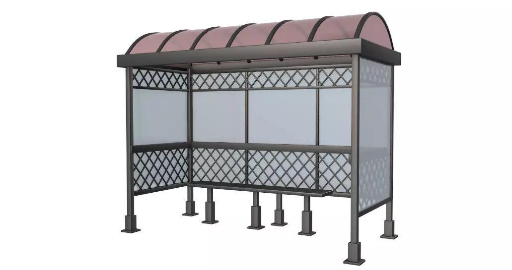 Street Elements Set 3D model_6